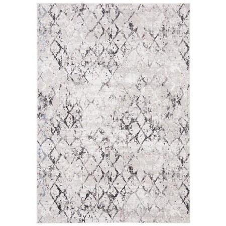 Safavieh 8 x 10 ft. Amelia Rectangle Power Loomed Area RugGrey & Light Grey ALA783F-8